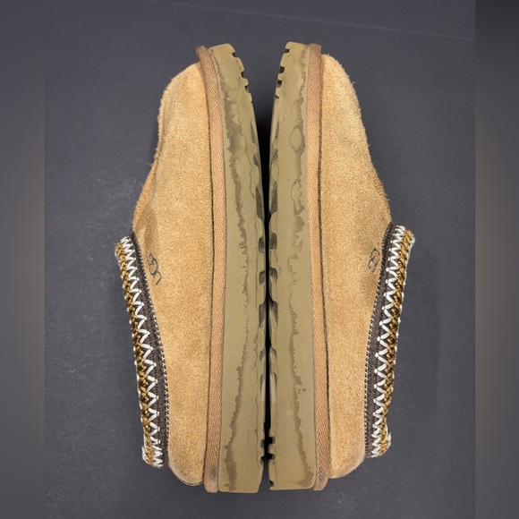 UGG Tasman Slippers Chestnut Suede Shearling Women’s Size 6 Cozy Slip On - Picture 8 of 9